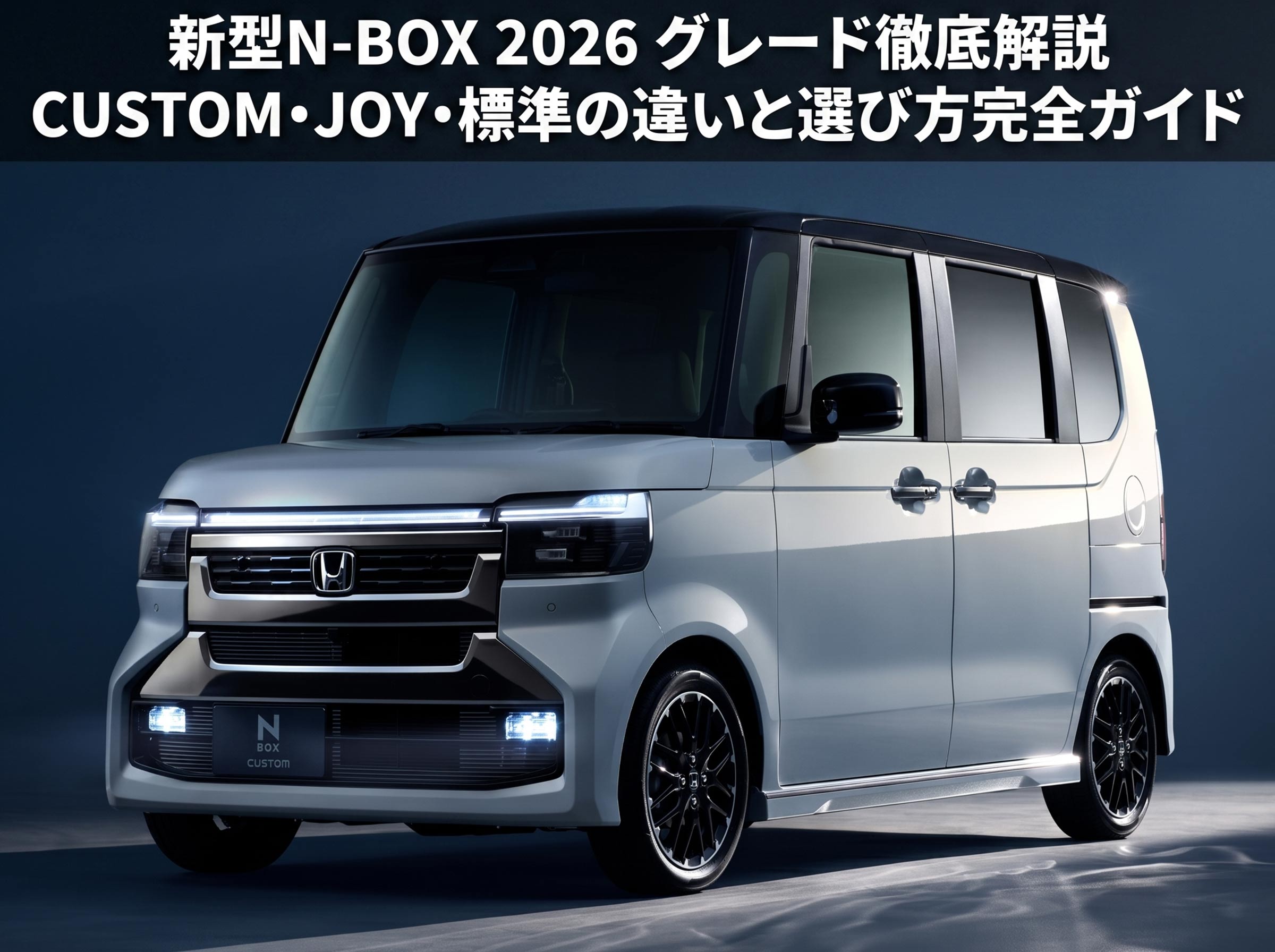 新型N-BOX 2026 グレード徹底解説｜CUSTOM・JOY・標準の違いと選び方完全ガイド